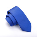 100% hecho a mano de seda jacquard tejido corbata Royal Blue